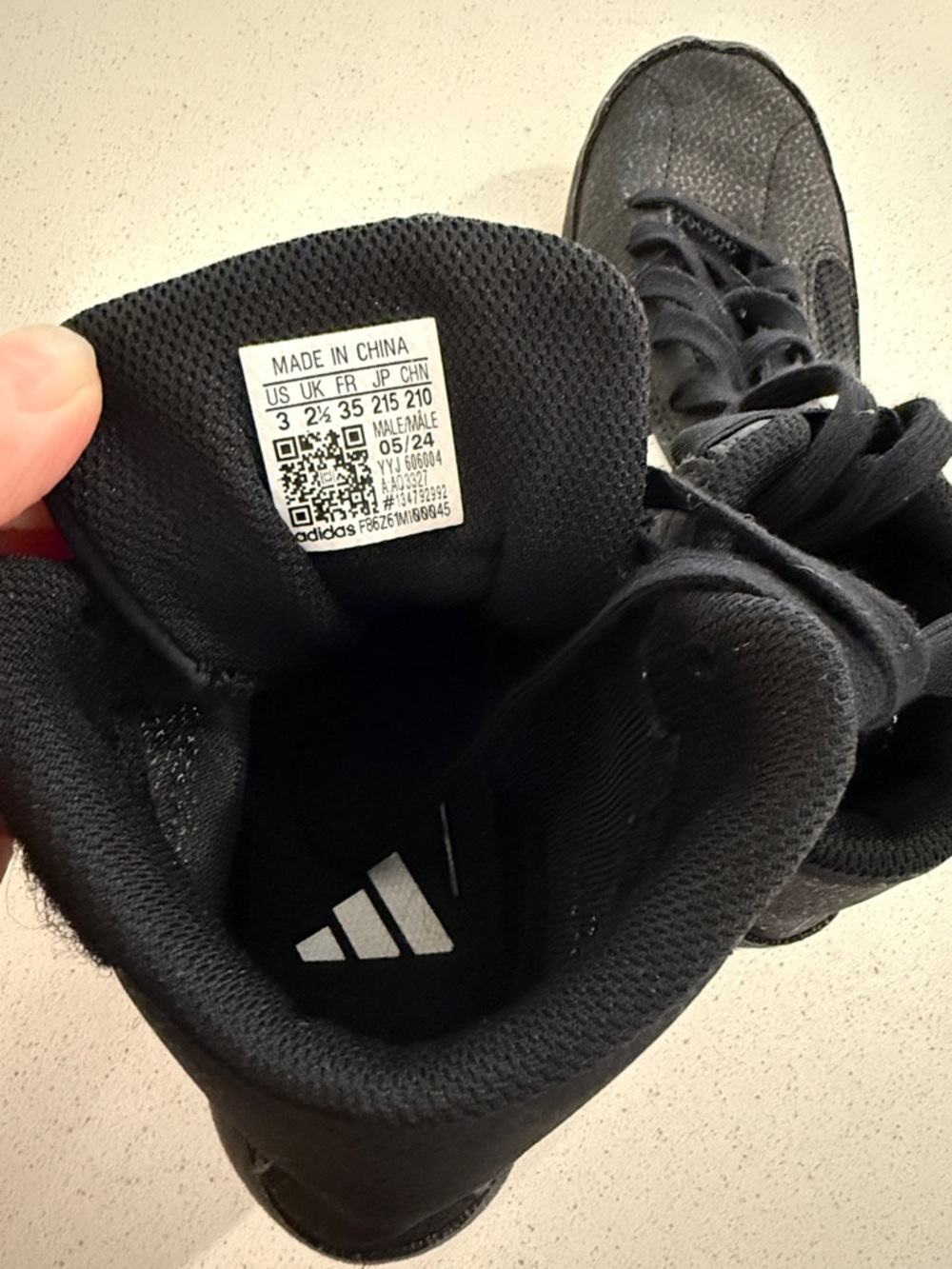 adidas Black Wrestling Shoes Youth Size 4 - Picture 6 of 8